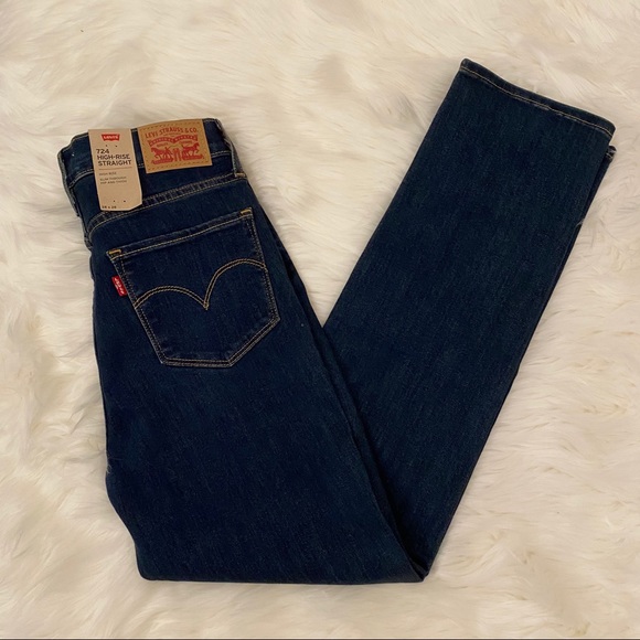 Levi's Denim - Levi’s High-Rise Straight Jeans 724